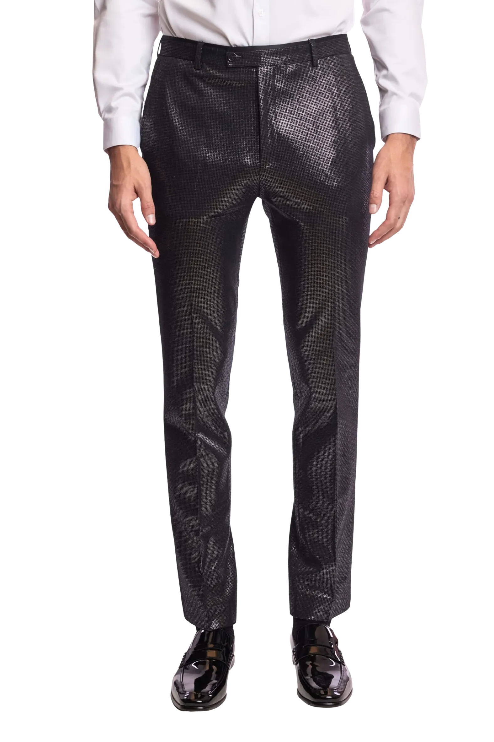 PAISLEY & GRAY Sloane Tuxedo Pants Black/Silver